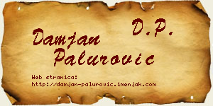 Damjan Palurović vizit kartica